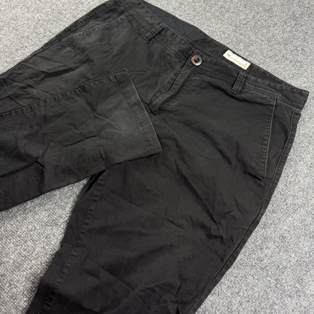 Volcom Chino Pants 38W x 31L Black Frickin Modern Stretch Men's